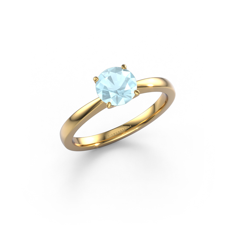 Image of Engagement ring Kitty 585 gold Aquamarine 6.2 mm