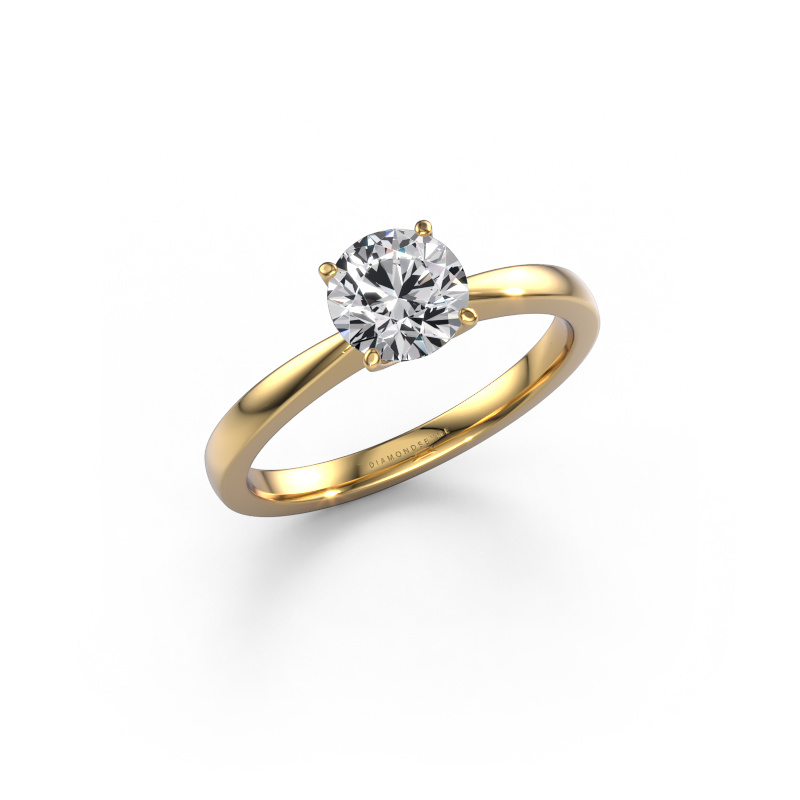 Image of Engagement ring Kitty 585 gold Zirconia 6.2 mm