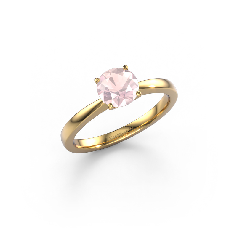 Image of Engagement ring Kitty 585 gold Morganite champagne 6.2 mm