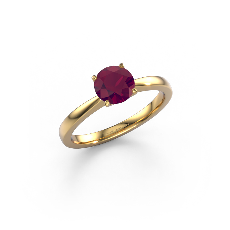 Bild von Verlobungsring Kitty 585 Gold Rhodolit 6.2 mm