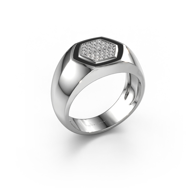 Image of Men's ring Kris 950 platinum Lab-grown diamond 0.248 crt