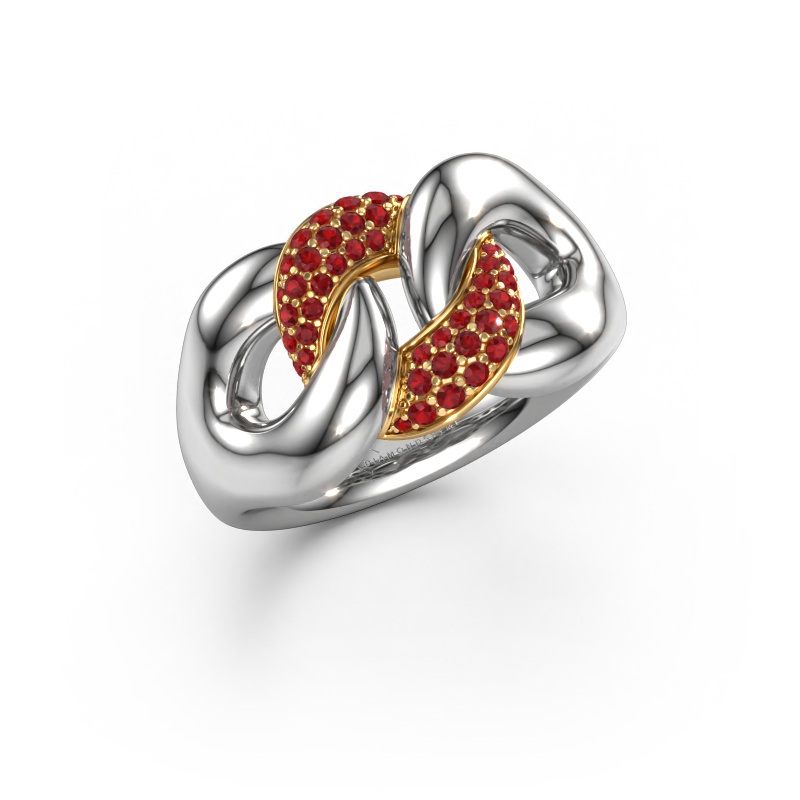 Image of Ring Kylie 2 11mm 585 white gold Ruby 0.8 mm
