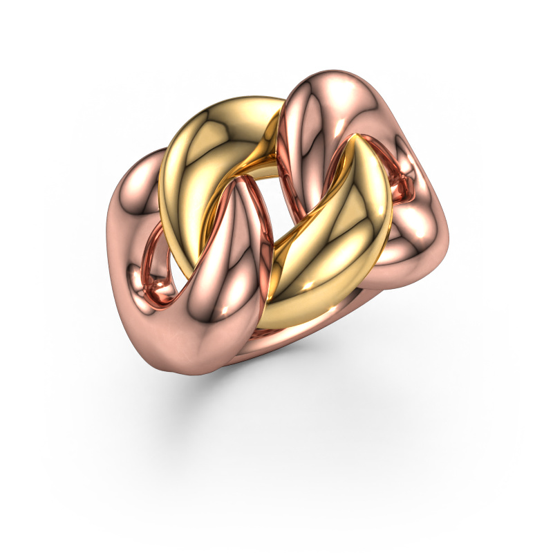 Afbeelding van Ring Kylie 1 15mm 585 rosé goud