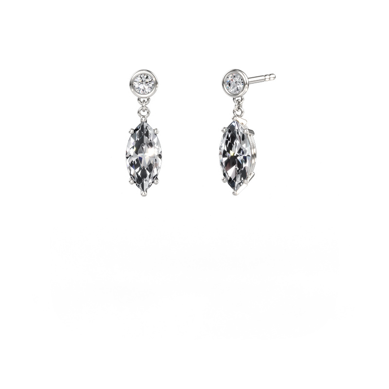 Bild von Ohrhänger Lacey MRQ 950 Platin Diamant 2.70 crt