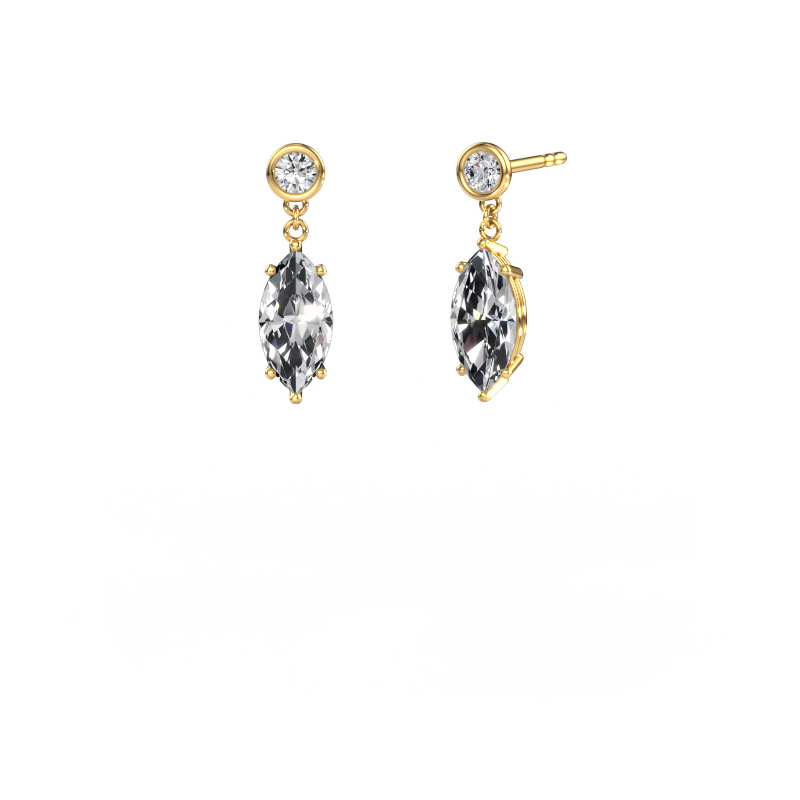 Image de Pendants d'oreilles Lacey MRQ 585 or jaune Diamant 2.70 crt