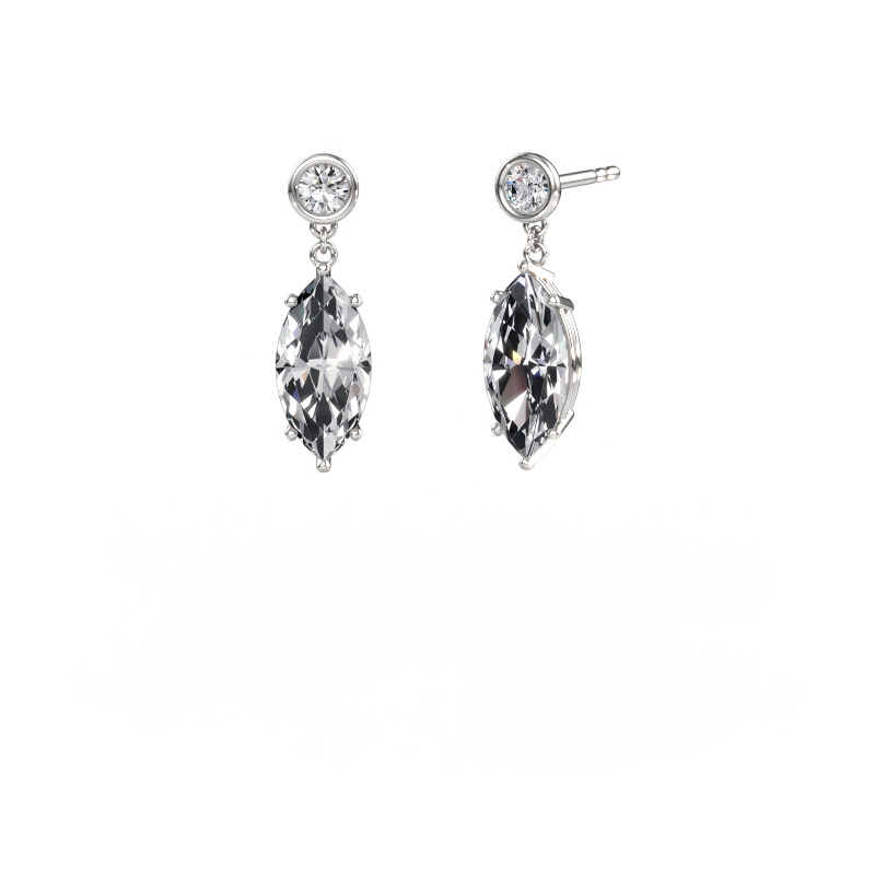 Bild von Ohrhänger Lacey MRQ 950 Platin Diamant 4.30 crt