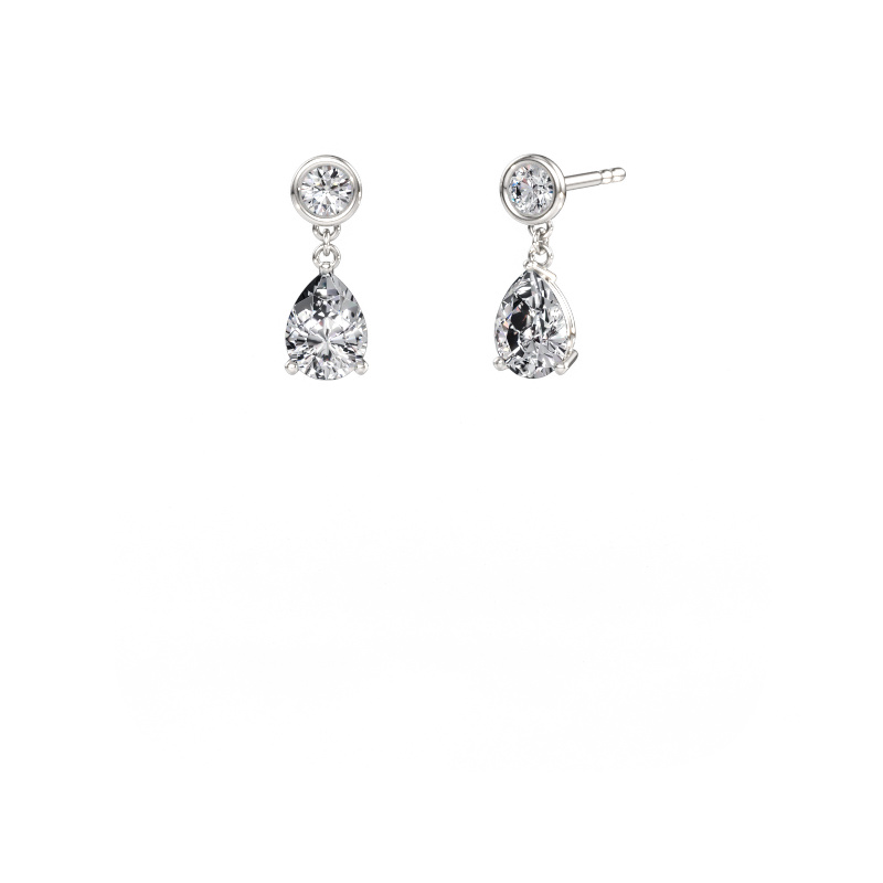 Image de Pendants d'oreilles Lacey PER 585 or blanc Diamant 2.40 crt