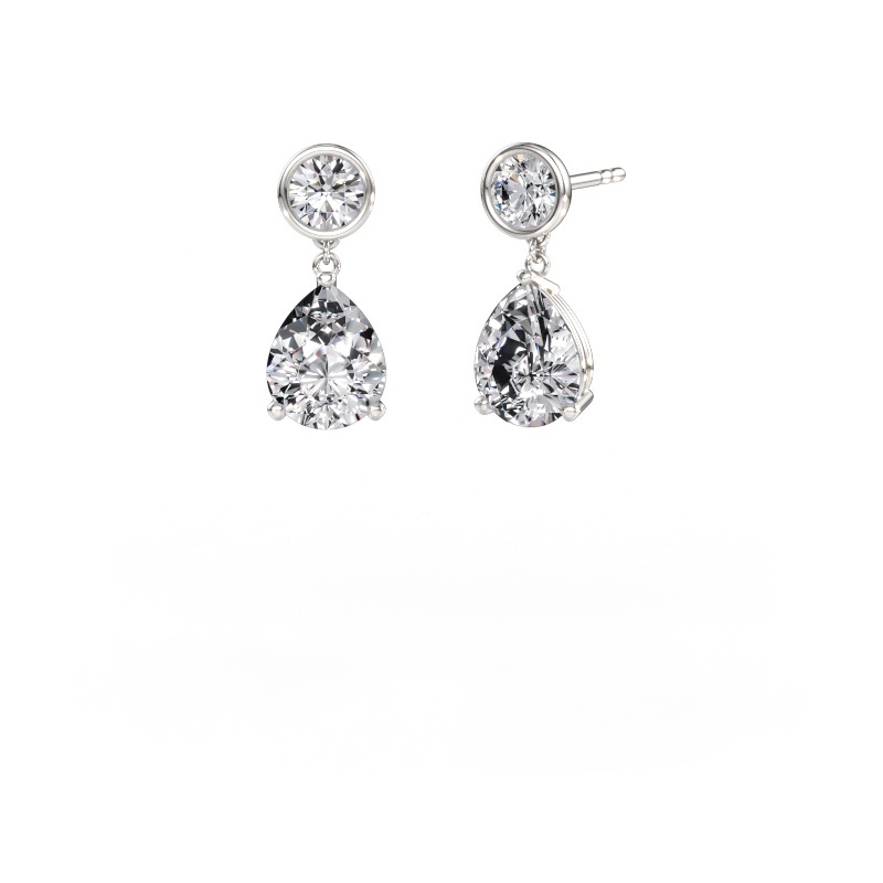Immagine di Orecchini pendenti Lacey PER 585 oro bianco Diamante 7.00 crt