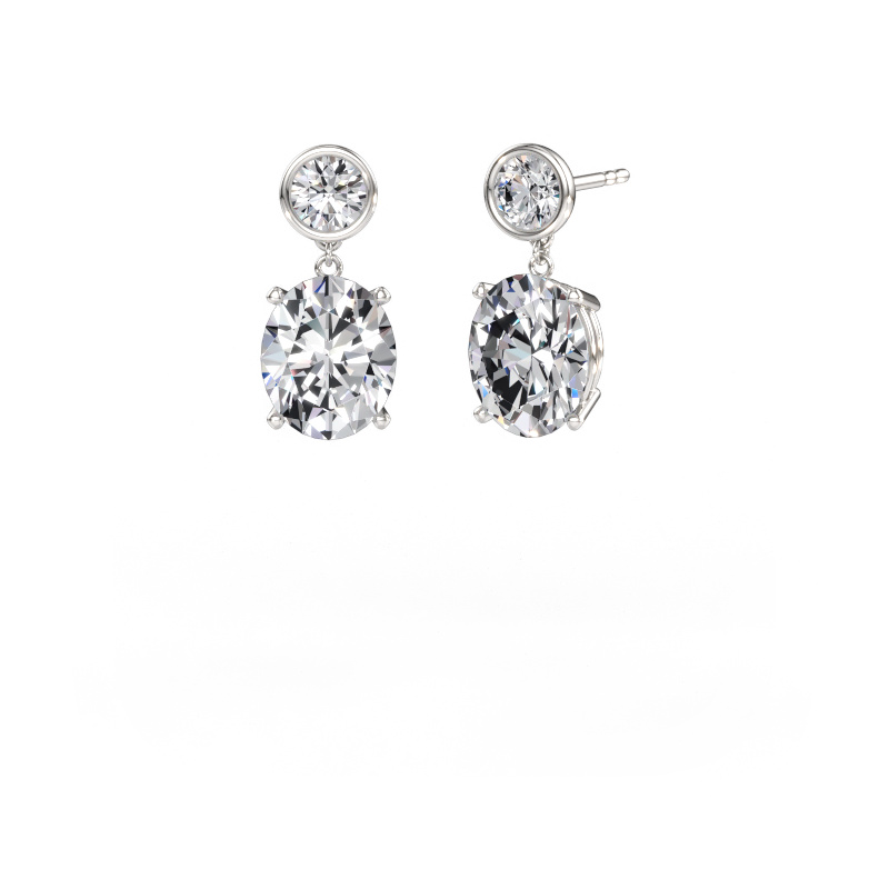 Bild av Hängande örhängen Lacey OVL 950 platina Labbodlad diamant 8.70 crt