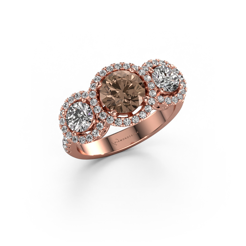 Bild von Ring Lacie 585 Roségold Braun Diamant 2.242 crt