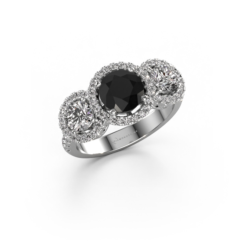 Bild von Ring Lacie 950 Platin Schwarz Diamant 2.542 crt