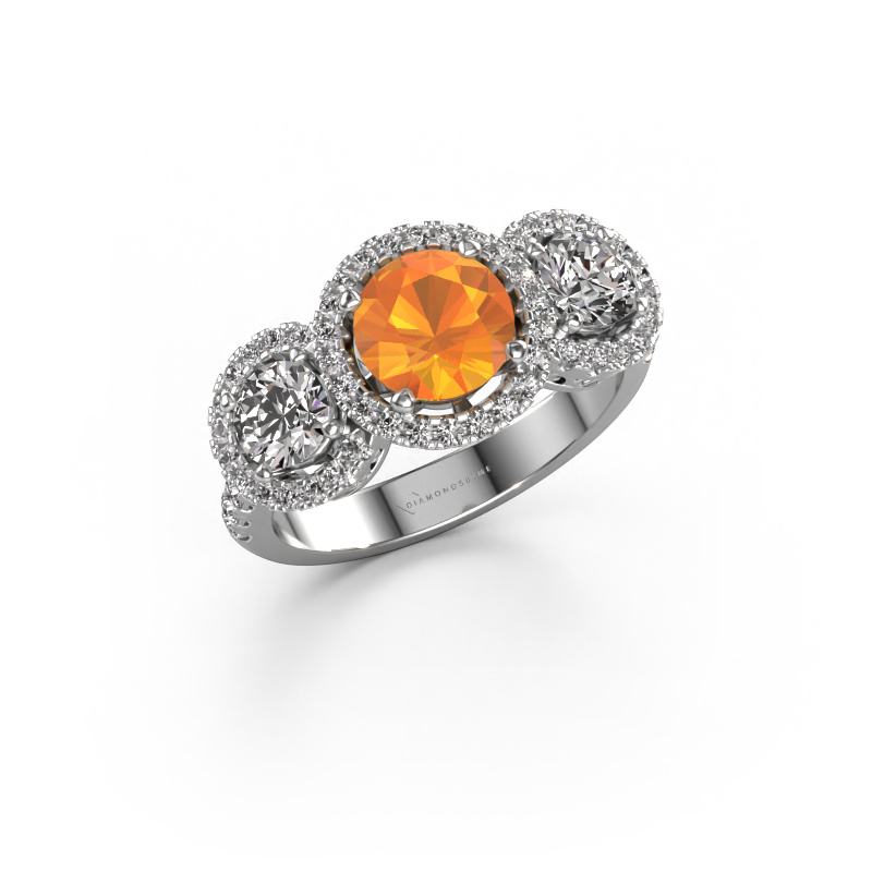 Image of Ring Lacie 950 platinum Citrin 6.5 mm