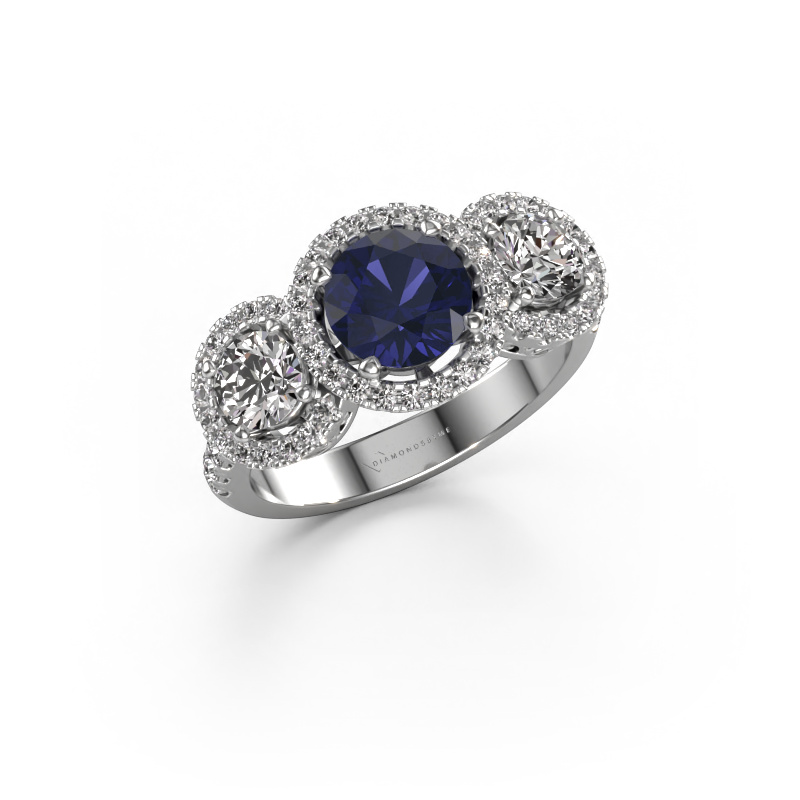 Image of Ring Lacie 950 platinum Sapphire 6.5 mm