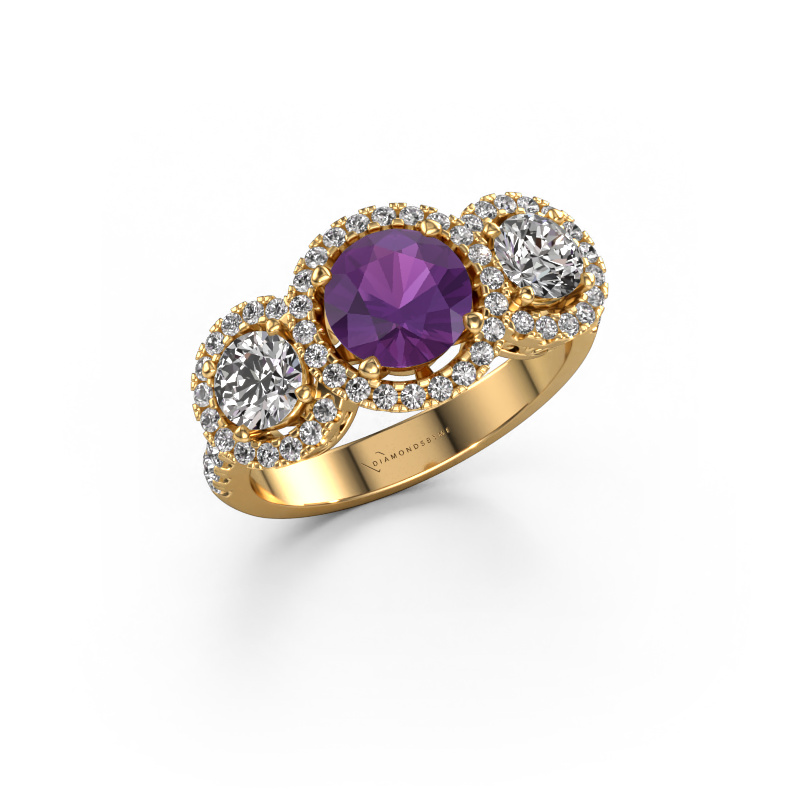 Image of Ring Lacie 585 gold Amethyst 6.5 mm