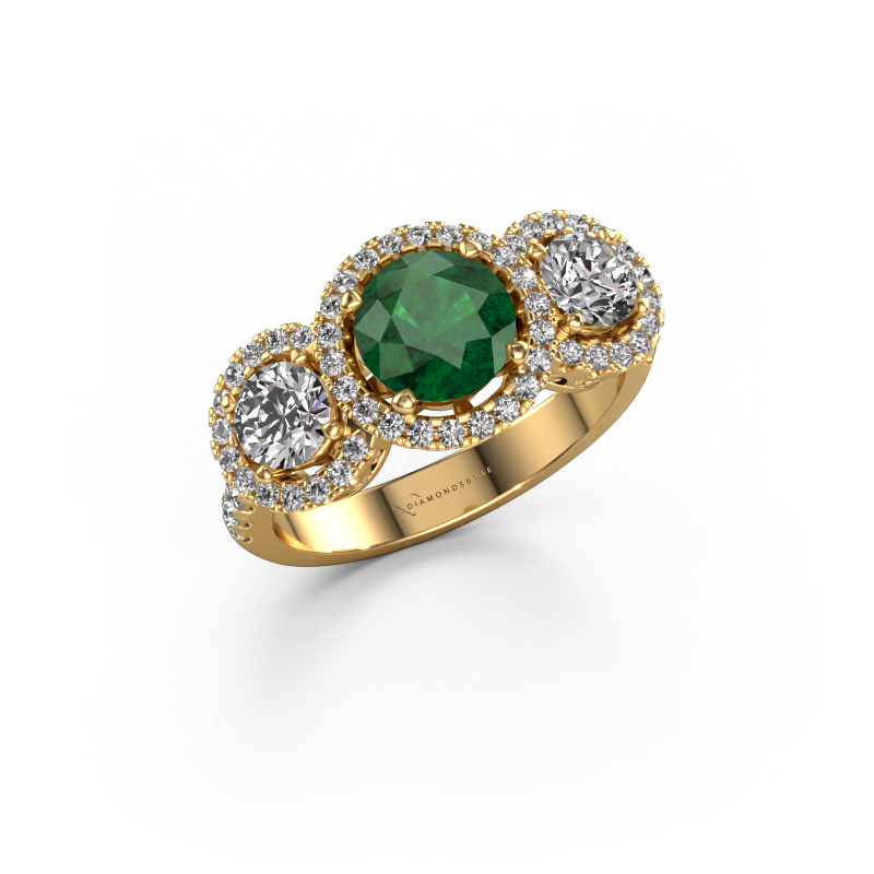 Image of Ring Lacie 585 gold Emerald 6.5 mm
