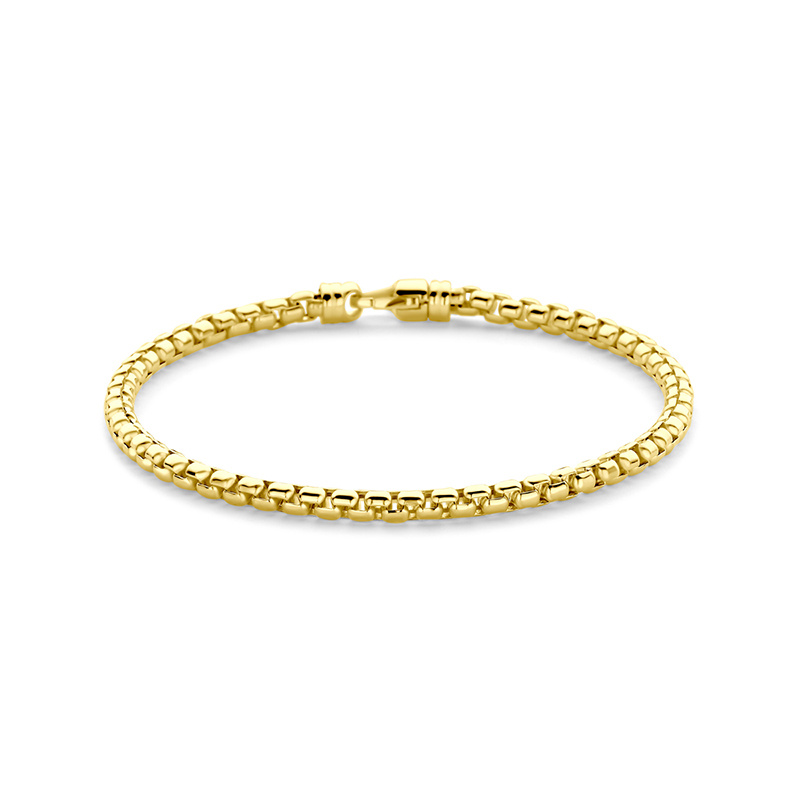 Image of Bracelet Lala 3.5mm ±7,5 in Hollow - 585 gold