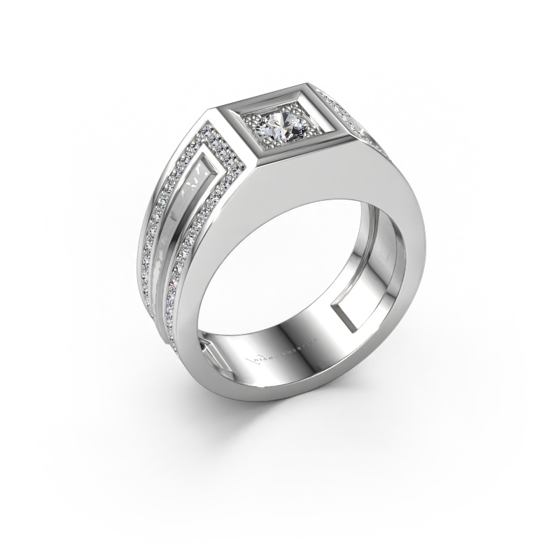 Afbeelding van Heren ring Lando 950 Platina Diamant 0.920 crt