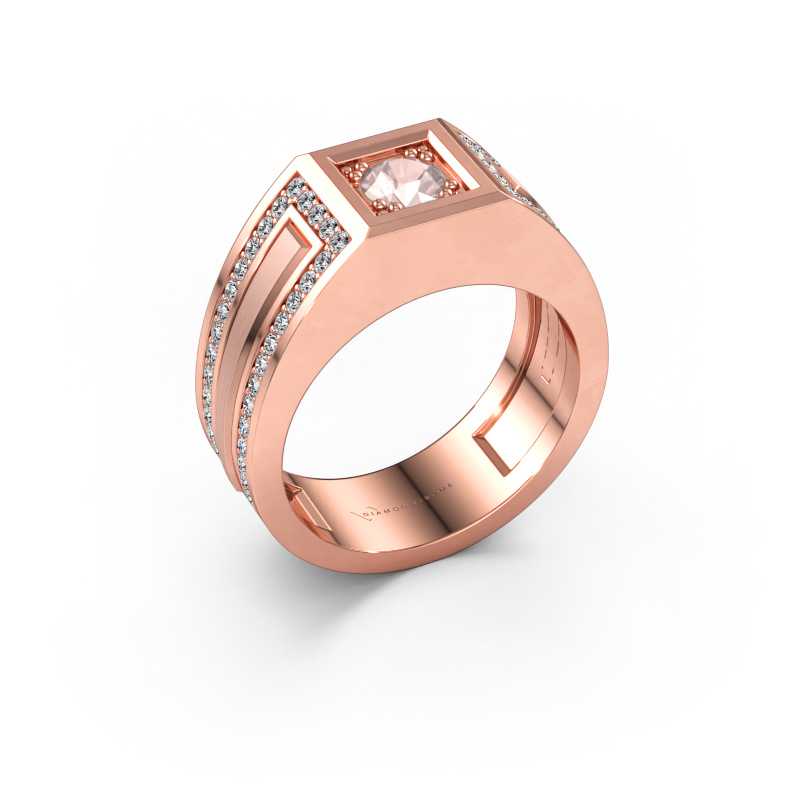 Immagine di Anello da uomo Lando 585 oro rosa Morganite champagne 4.7 mm
