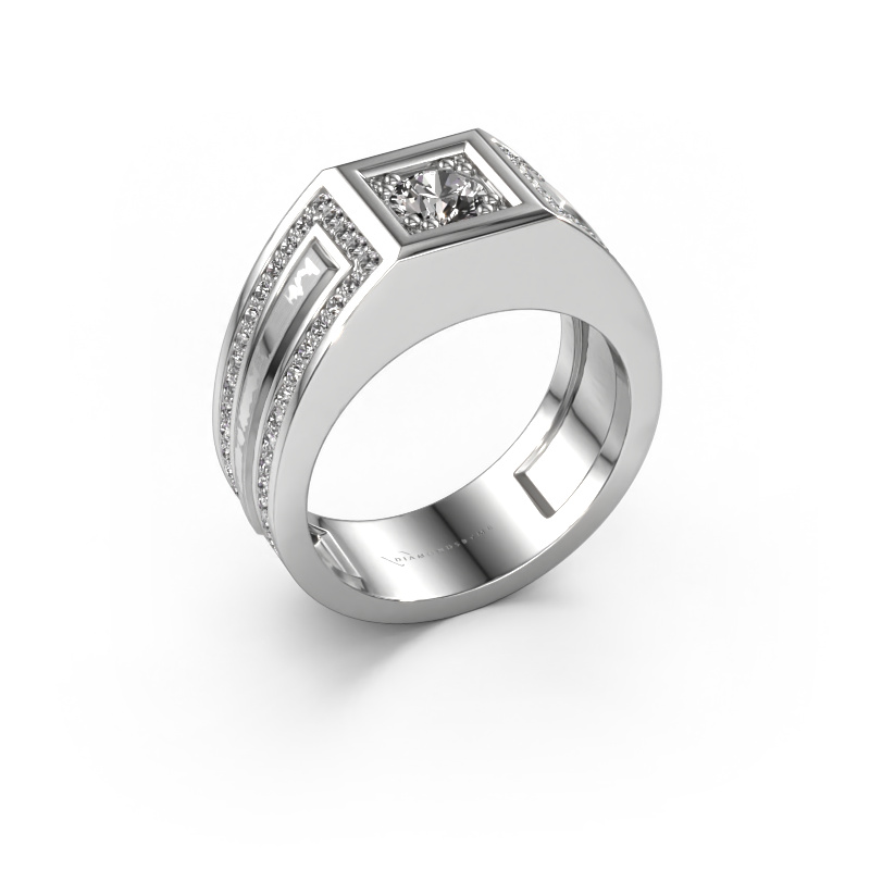 Image of Men's ring Lando 950 platinum Diamond 1.12 crt