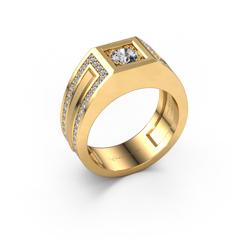 Afbeelding van Heren ring Lando 585 Goud Diamant 1.12 crt