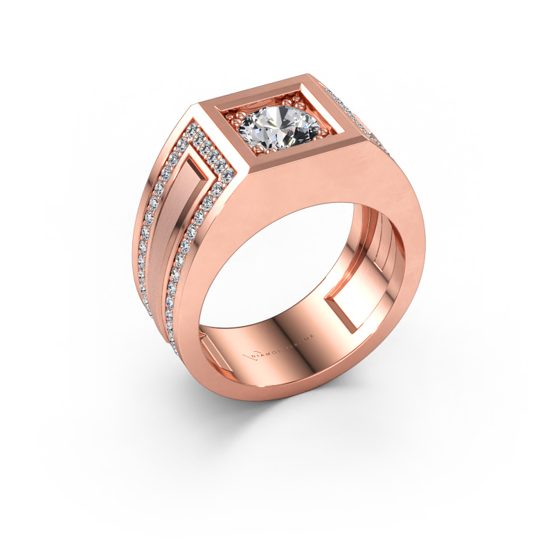 Immagine di Anello da uomo Lando 585 oro rosa Diamante lab grown 1.64 crt