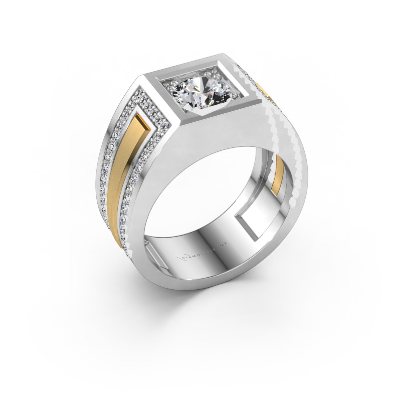 Bild von Herrenring Lando 585 Weißgold Diamant 1.64 crt