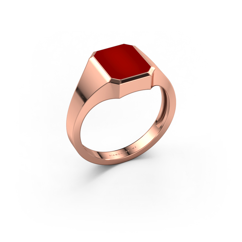 Bild von Pinky Ring Lars 1 light 585 Roségold Karneol 10x8 mm