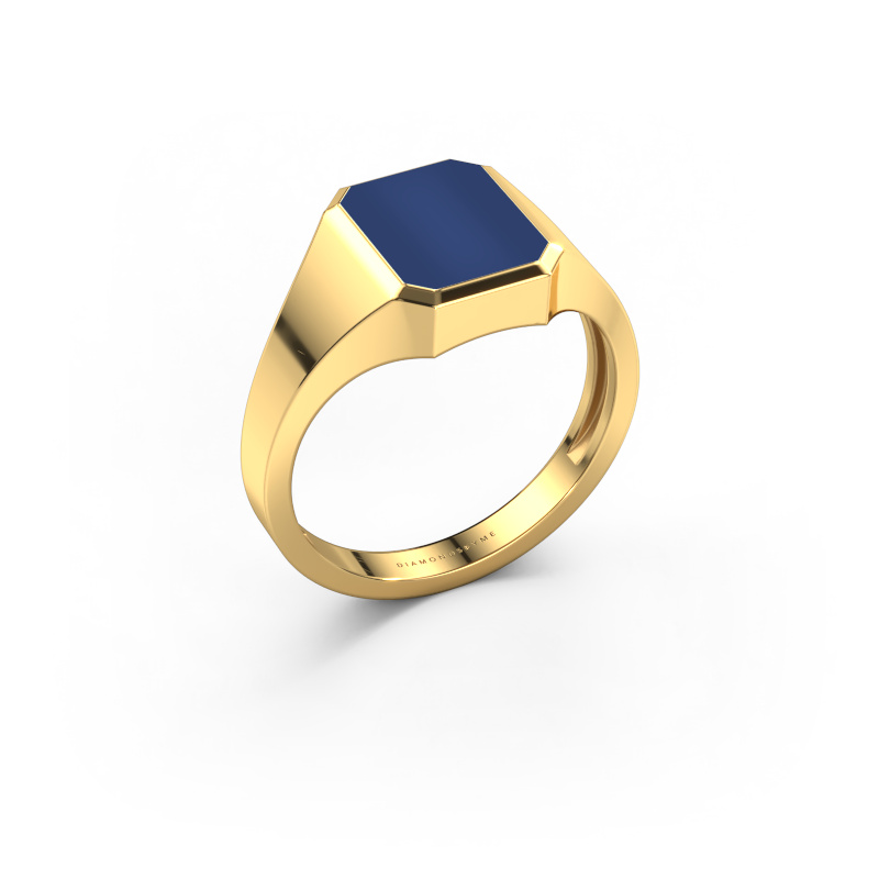 Image de Bague pinky Lars 1 light 585 or jaune Lapis lazuli 10x8 mm