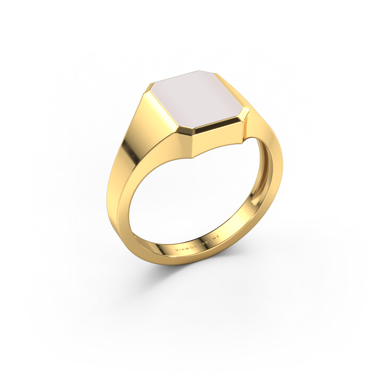 Image de Bague pinky Lars 1 light 585 or jaune Nicolo rouge 10x8 mm