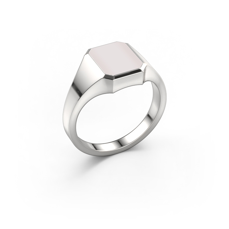 Afbeelding van Pinkring Lars 1 950 platina Rode lagensteen 10x8 mm