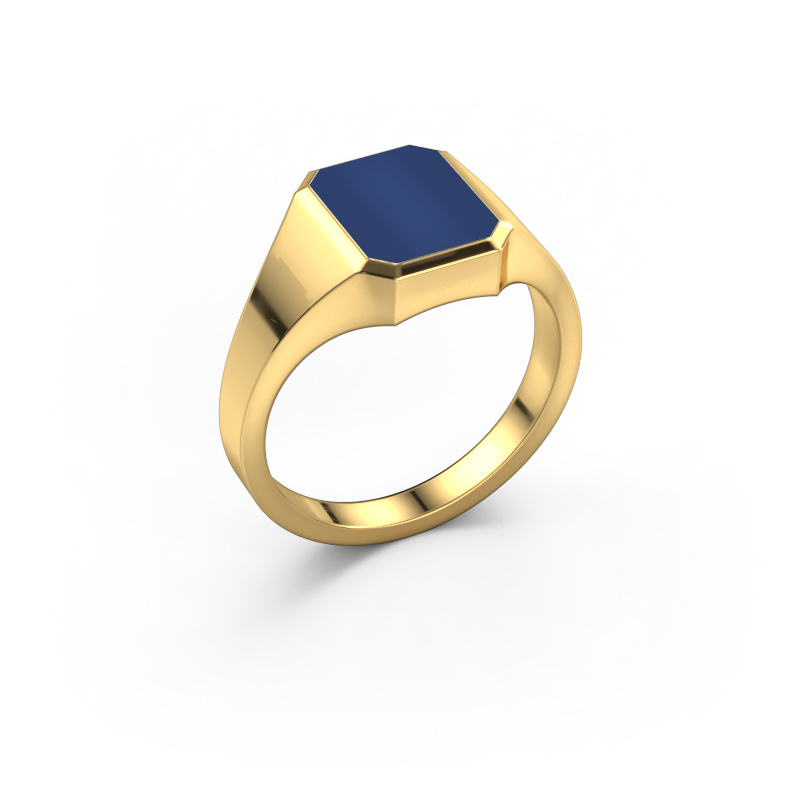 Image of Pinky ring Lars 1 585 gold Lapis 10x8 mm