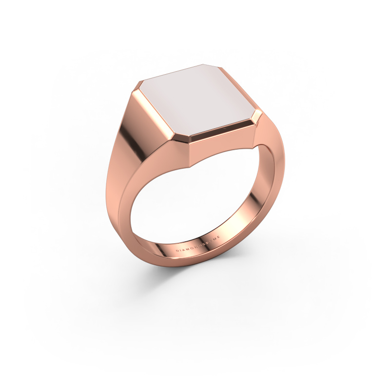 Image of Signet ring Lars 2 585 rose gold Red sardonyx 12x10 mm