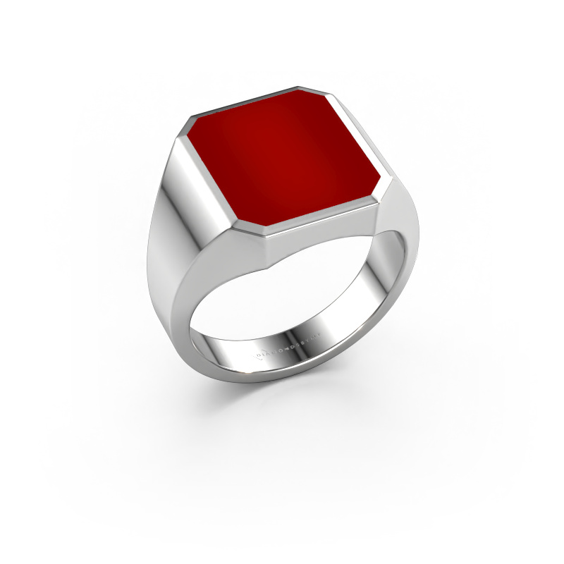 Bild von Siegelring Lars 3 950 Platin Karneol 14x12 mm