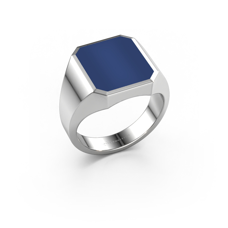 Bild von Siegelring Lars 3 950 Platin Lapislazuli 14x12 mm