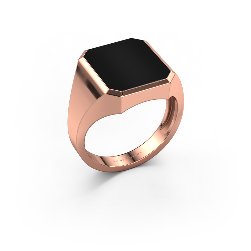 Bild von Siegelring Lars 3 light 585 Roségold Onyx 14x12 mm