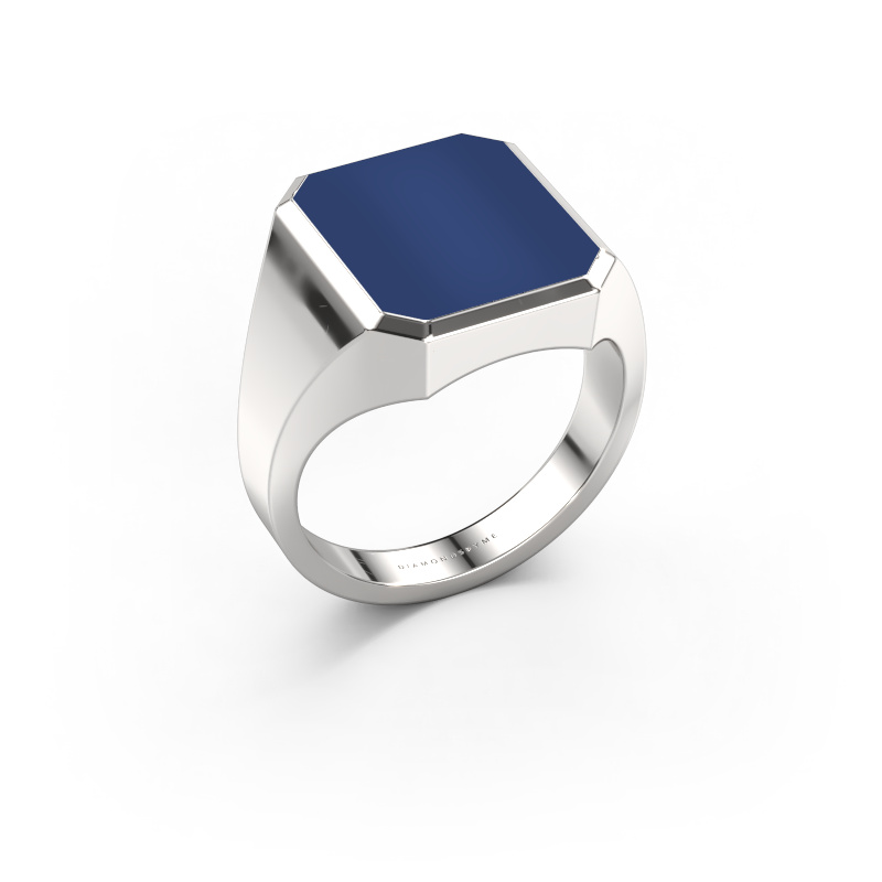 Bild von Siegelring Lars 3 950 Platin Lapislazuli 14x12 mm