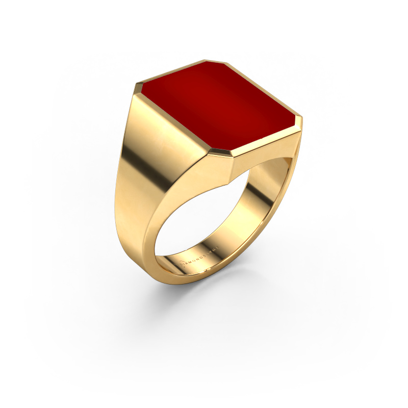 Bild von Siegelring Lars 4 585 Gold Karneol 15x12 mm