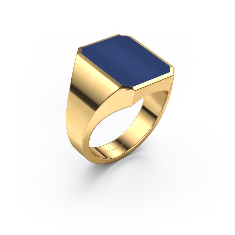 Bild von Siegelring Lars 4 585 Gold Lapislazuli 15x12 mm