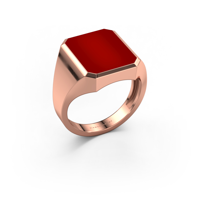 Bild von Siegelring Lars 4 light 585 Roségold Karneol 15x12 mm