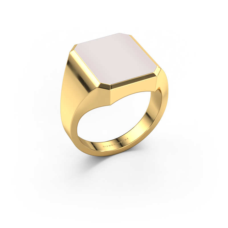 Afbeelding van Zegelring Lars 4 585 goud Rode lagensteen 15x12 mm