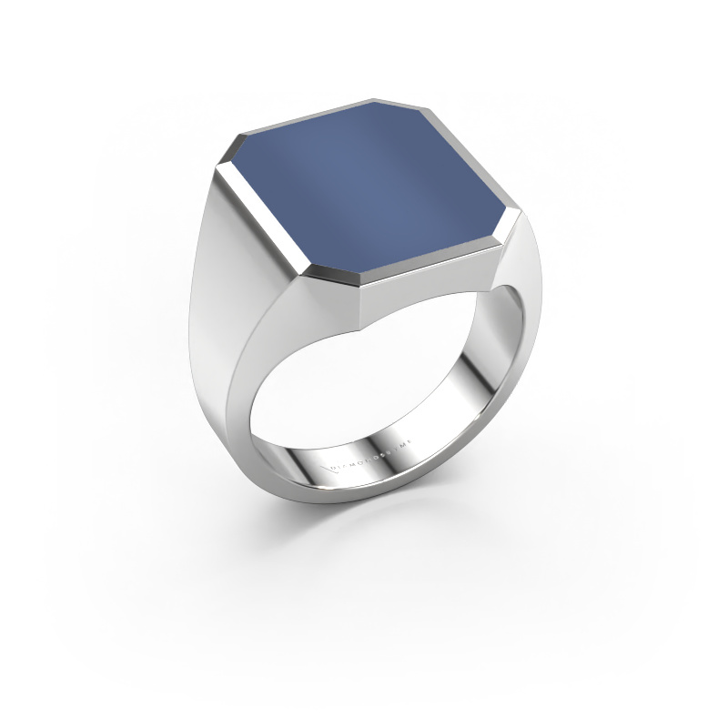 Image of Signet ring Lars 5 950 platinum Blue sardonyx 16x13 mm
