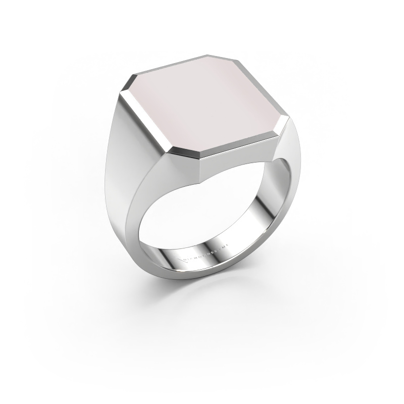 Afbeelding van Zegelring Lars 5 950 platina Rode lagensteen 16x13 mm