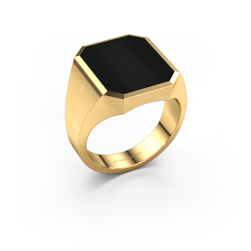 Image of Signet ring Lars 5 585 gold Onyx 16x13 mm