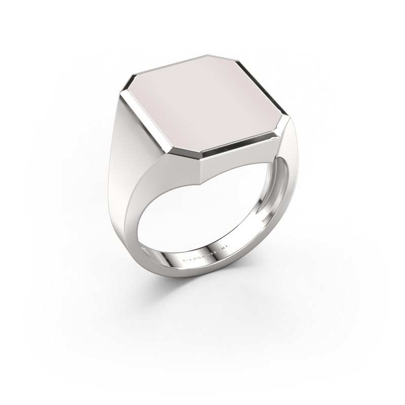 Bild von Siegelring Lars 5 light 950 Platin Rot Lagenstein 16x13 mm