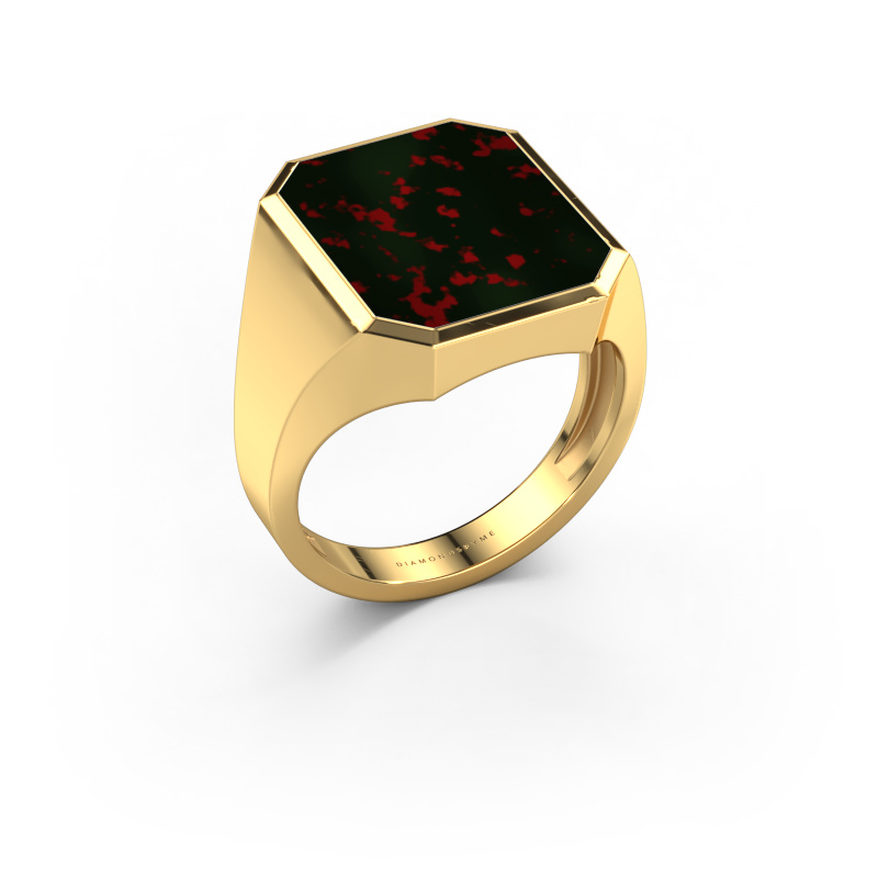 Image de Chevalière Lars 5 light 585 or jaune Héliotrope 16x13 mm