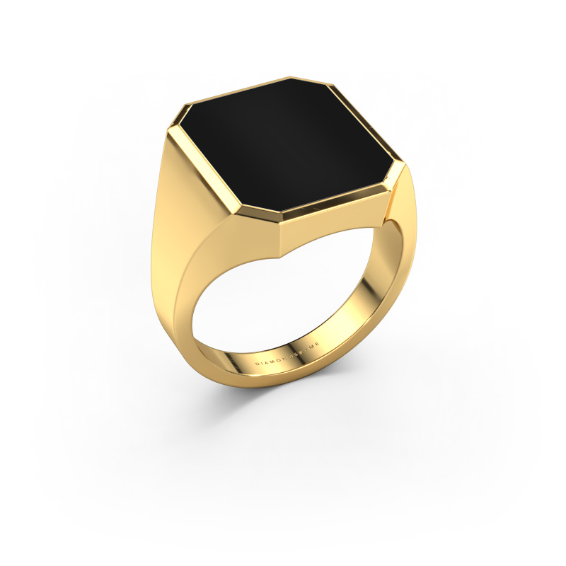 Image of Signet ring Lars 5 585 gold Onyx 16x13 mm