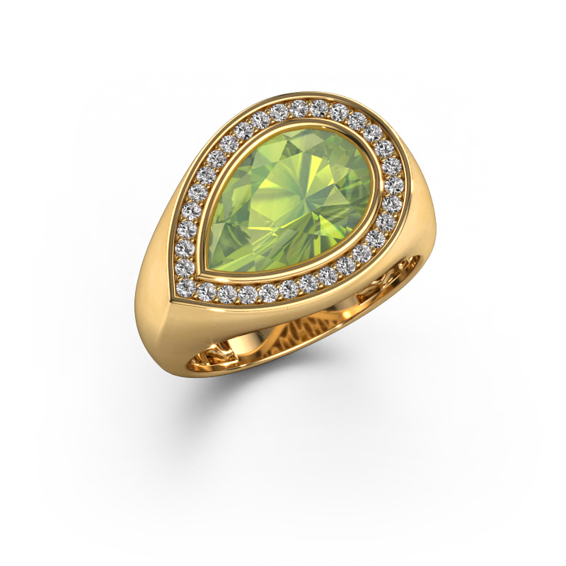 Image of Ring Latashia 585 gold Peridot 12x8 mm
