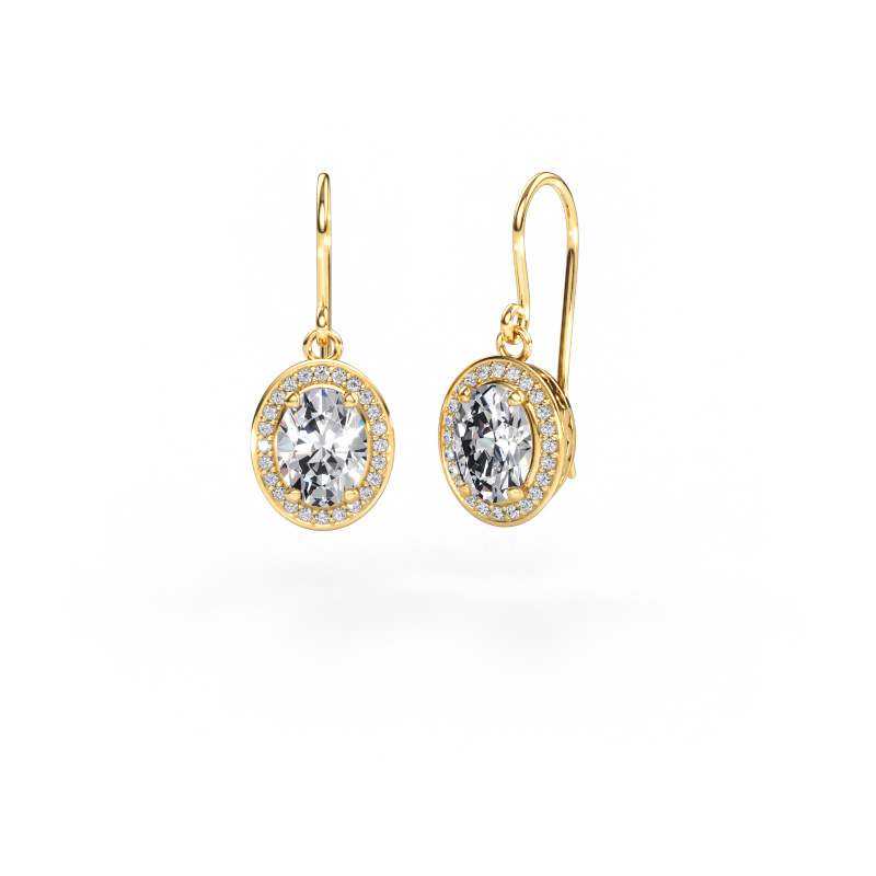 Immagine di Orecchini pendenti Latesha 585 oro Diamante lab grown 2.44 crt