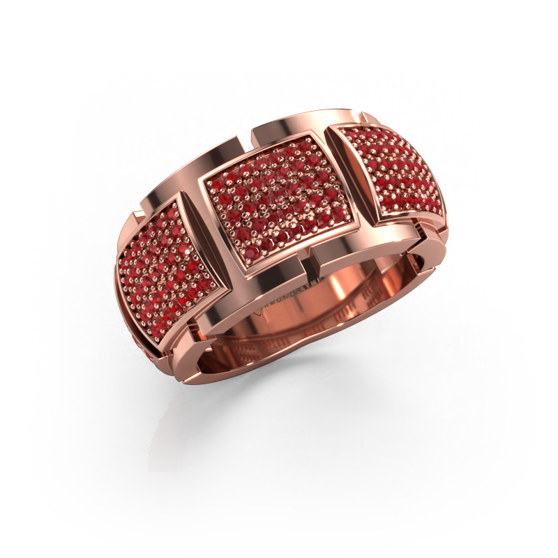 Image of Ring Laura 585 rose gold Ruby 1 mm