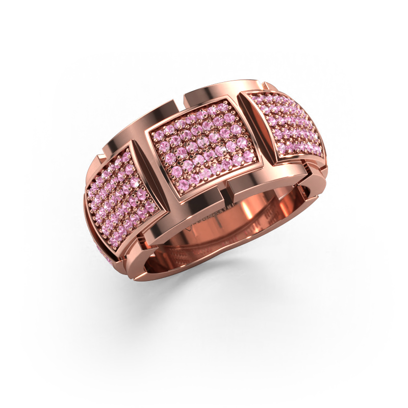 Image of Ring Laura 585 rose gold Pink sapphire 1 mm